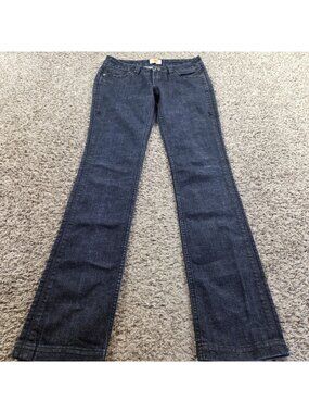 Antik Denim Jeans Women's 28 Distressed Embroidered Straight Dark Wash
